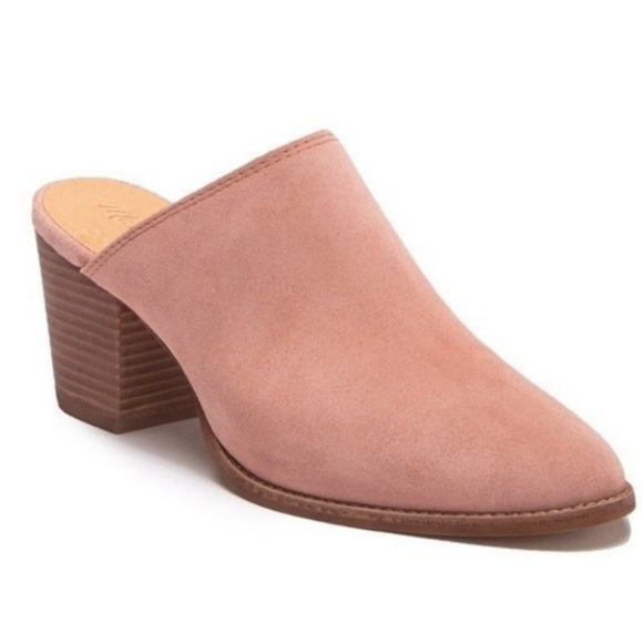 Madewell Harper Old Rose Pink Suede Mule Clog Shoe Size 7 - Picture 3 of 14